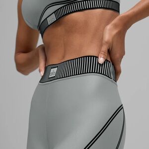 ALO Yoga Gray Sports Bra and Bottom
